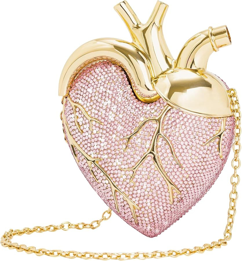 JW PEI Women's Maren Artificial Crystal Heart Shaped Bag | Amazon (US)