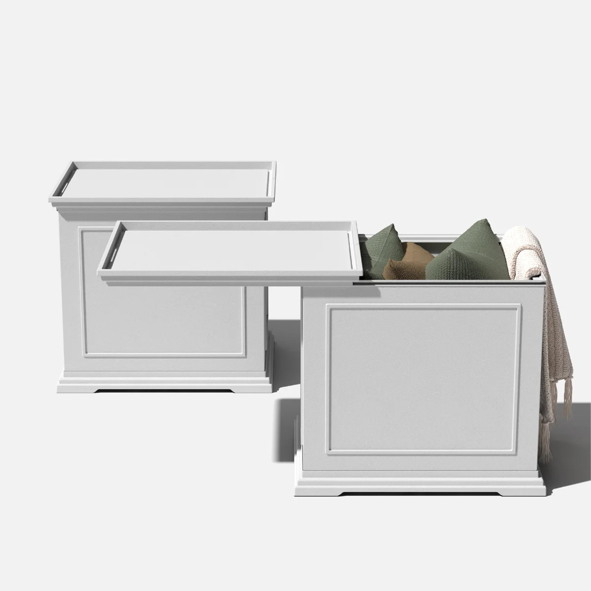 Stow or serve in style this season with the Brixton 2-in-1 Tray and Storage Table. Keep your outs... | Wayfair North America
