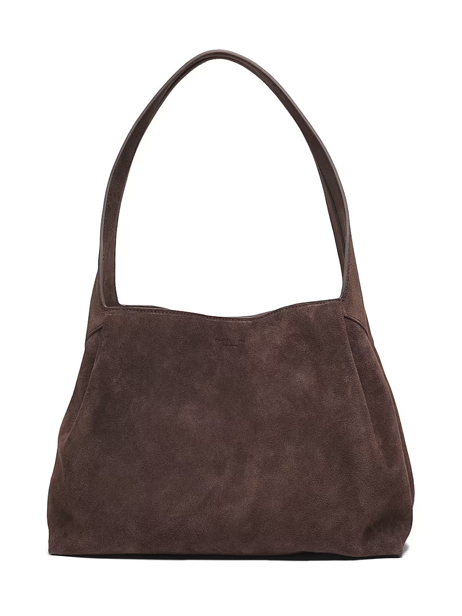 Women's Slade Suede Shoulder Tote Bag - Chocolate | Saks Fifth Avenue
