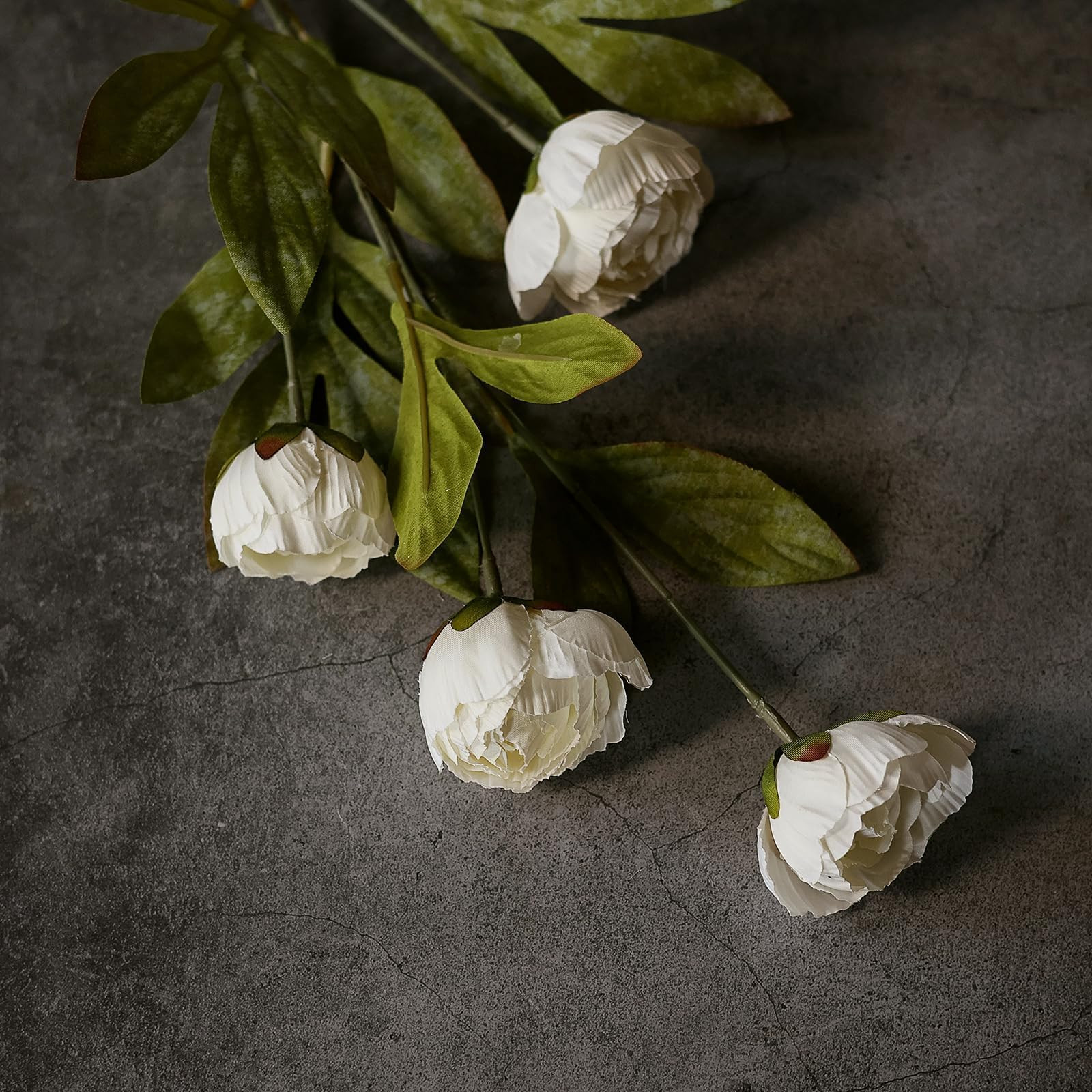 VIERENA 6 Pcs Faux Silk Peony Artificial Flowers for Vase -27", Bulk Fake Peonies Branches with S... | Amazon (US)