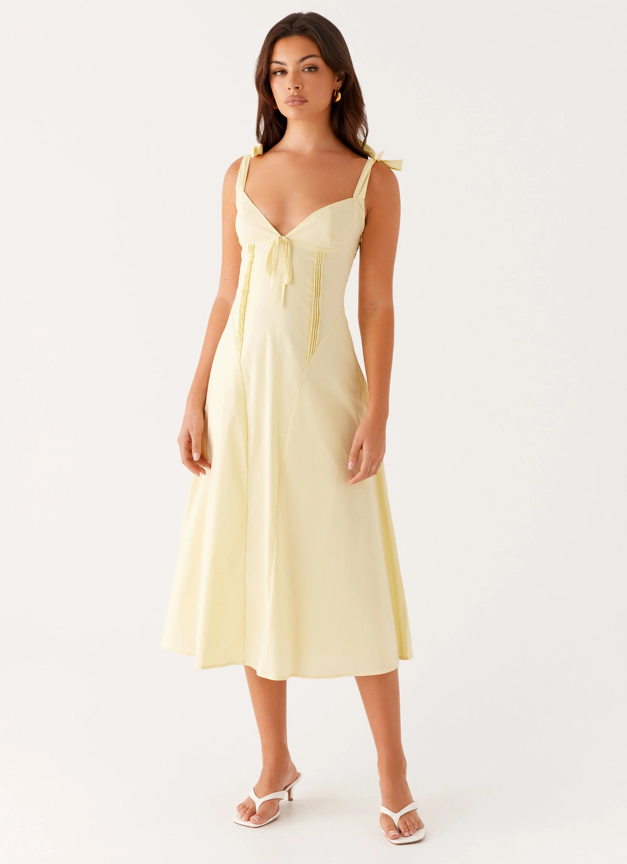 Adela Midi Dress - Yellow | Peppermayo (Global)