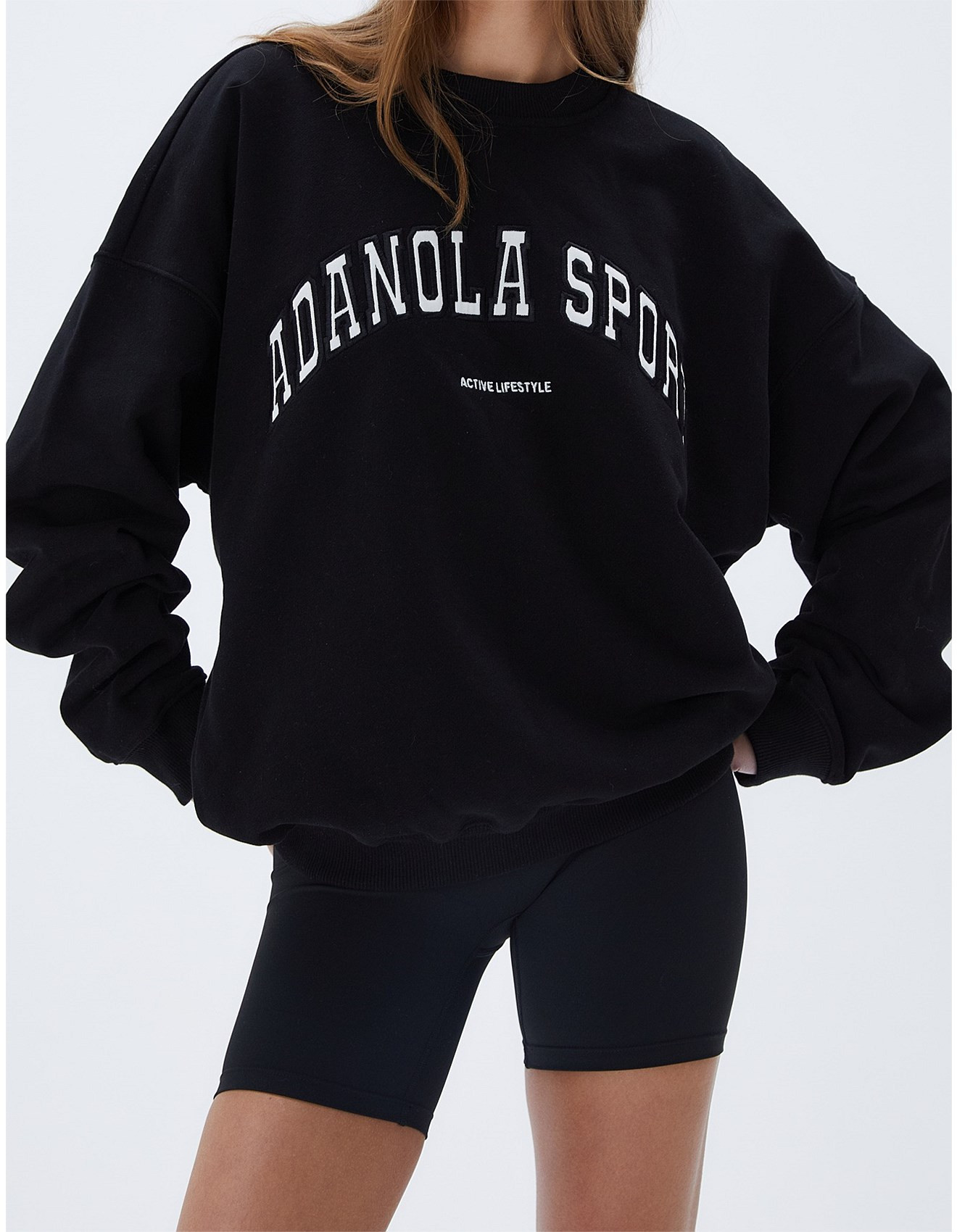 AS Oversized Organic Cotton Logo Sweatshirt | David Jones (Australia & New Zealand)