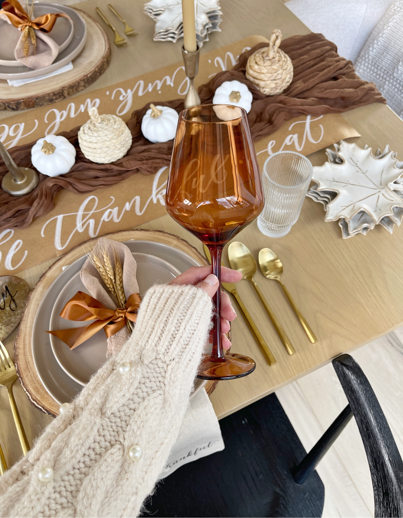 HOME \ new colored wine glasses from Amazon! Using them in my Thanksgiving table🤎🍂🦃

Kitchen
Entertaining
Decor 

#LTKhome #LTKSeasonal #LTKparties