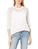 M Made in Italy Women's Long Sleeve Knitted Sweater, White, L | Amazon (US)