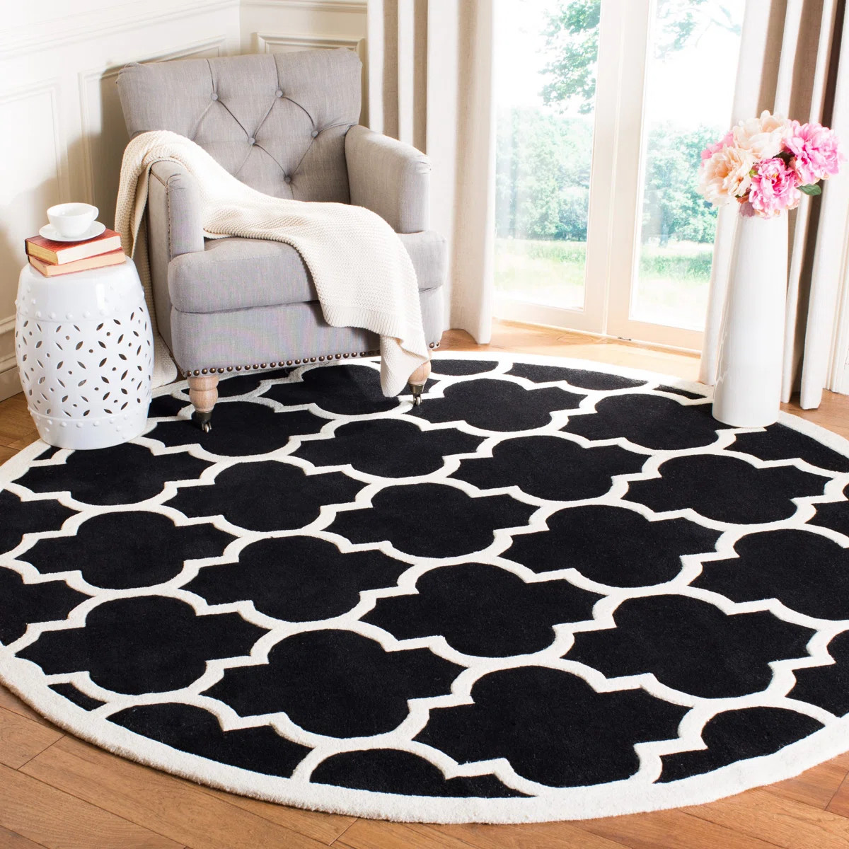 Carolene Hand Tufted Wool Geometric Rug | Wayfair North America