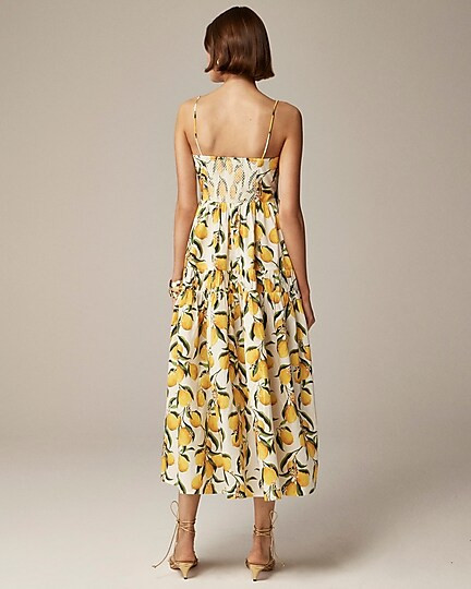 A-line midi dress in limoncello | J. Crew US
