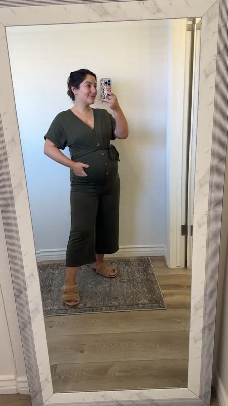 
Jumpsuit looks so cute with a favorite pair of flats, heels or sneakers! It’s so comfortable to wear around the house with slippers too!! 😉

Size small, color L-green 

Jumpsuit, petite outfit, maternity outfit, summer outfit, crop jumpsuit

#LTKStyleTip #LTKBump #LTKFindsUnder50