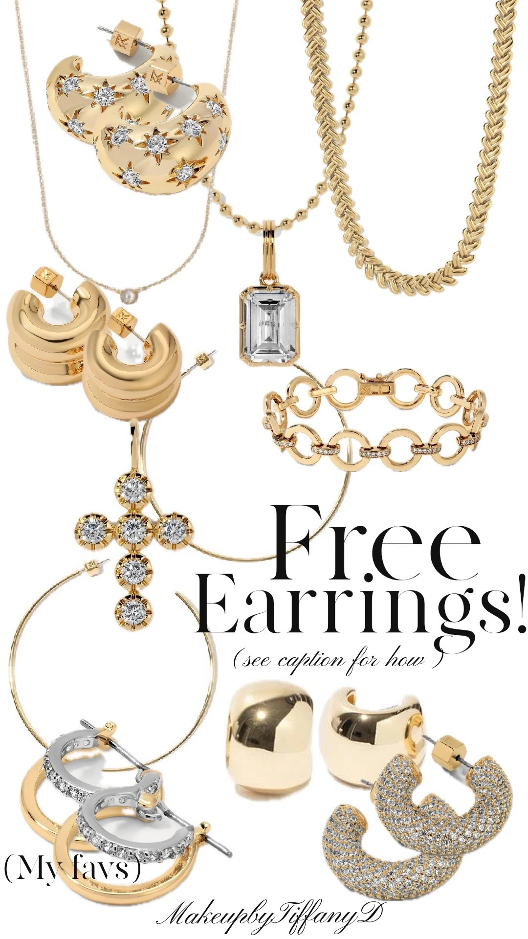 GET FREE EARRINGS from my fav jewelry brand. ✨ Here’s what you do…
1. Add  $100 worth of items to your cart (see my recs for inspo)
2. Add ANY earring of choice to cart
3. Proceed to checkout and add code “Tiffanypromo” and earrings will drop to $0 😎

#LTKSaleAlert #LTKGiftGuide #LTKCyberWeek