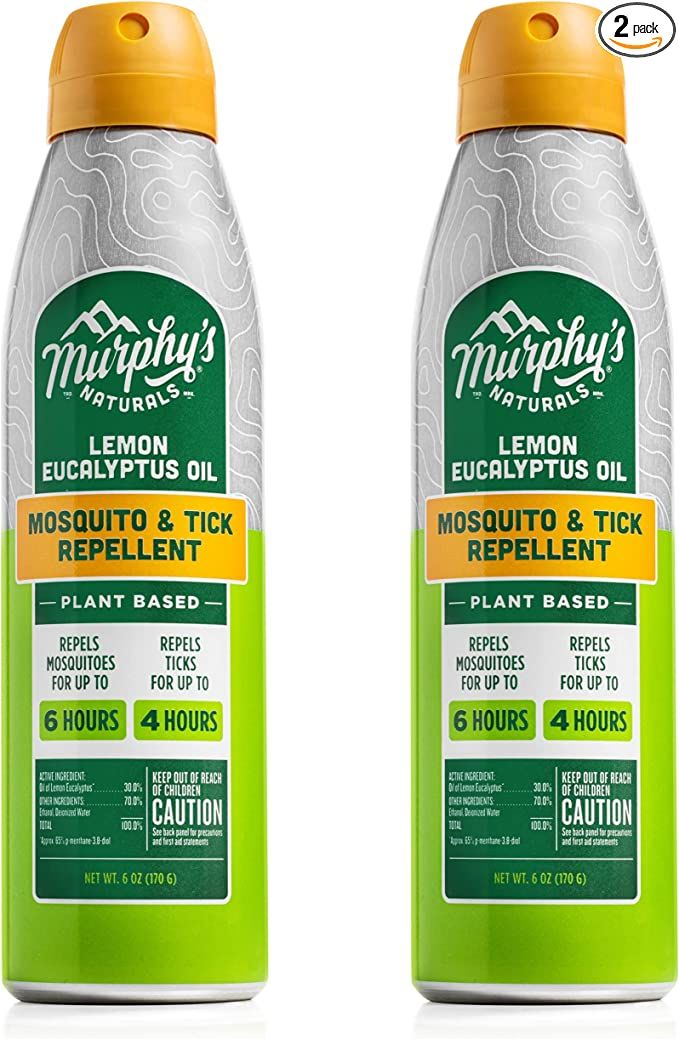 Murphy's Naturals Lemon Eucalyptus Oil Insect Repellent Mist | DEET Free | Plant Based, All Natur... | Amazon (US)