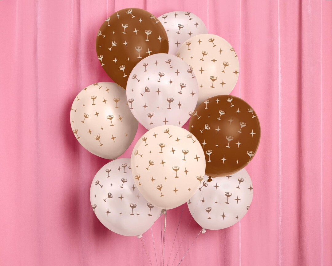 xo, Fetti Brown Espresso Martini Latex Balloons - 24 pk, 12" | Tini Bit Older Birthday, Love Is B... | Etsy (US)