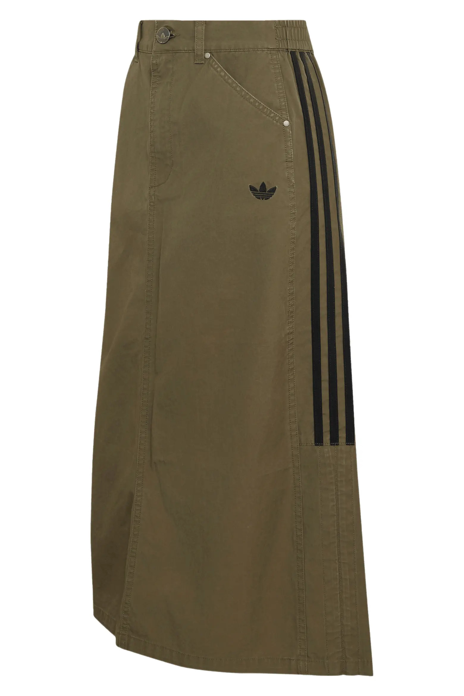 adidas Originals Cotton Twill Midi Skirt (Women) | Nordstrom | Nordstrom