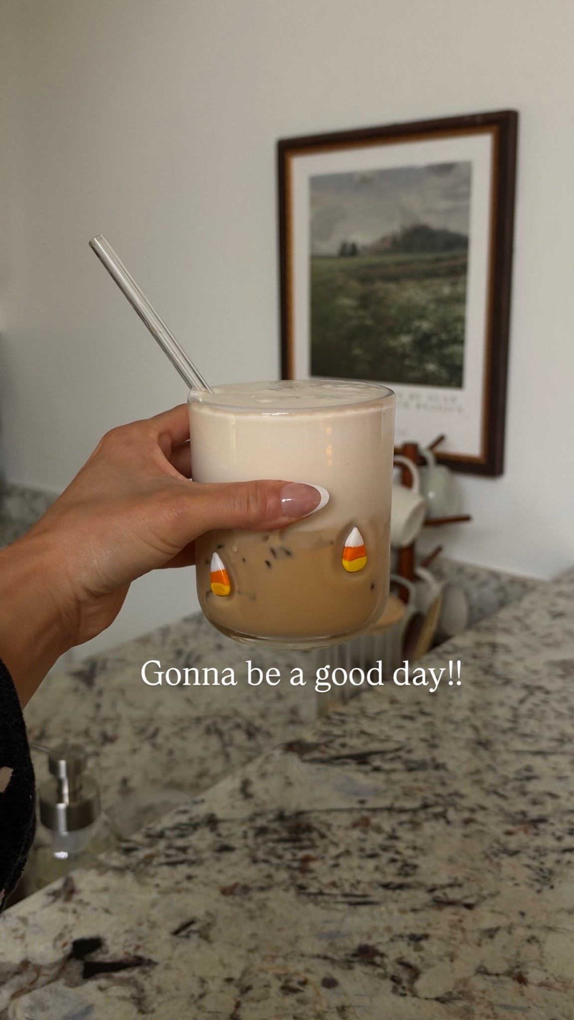 Cutest candy corn icon glass cup! 😍☕️

#LTKfoodie #LTKmorningroutine #LTKSeasonal