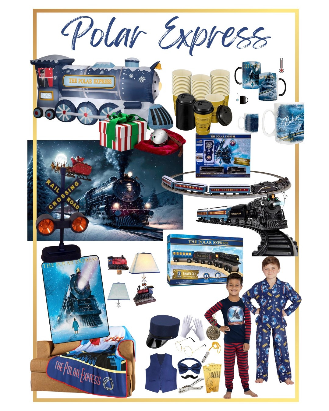 Polar Express 
Kids Christmas fun 
Christmas Themes 


#LTKSeasonal #LTKHoliday #LTKFamily