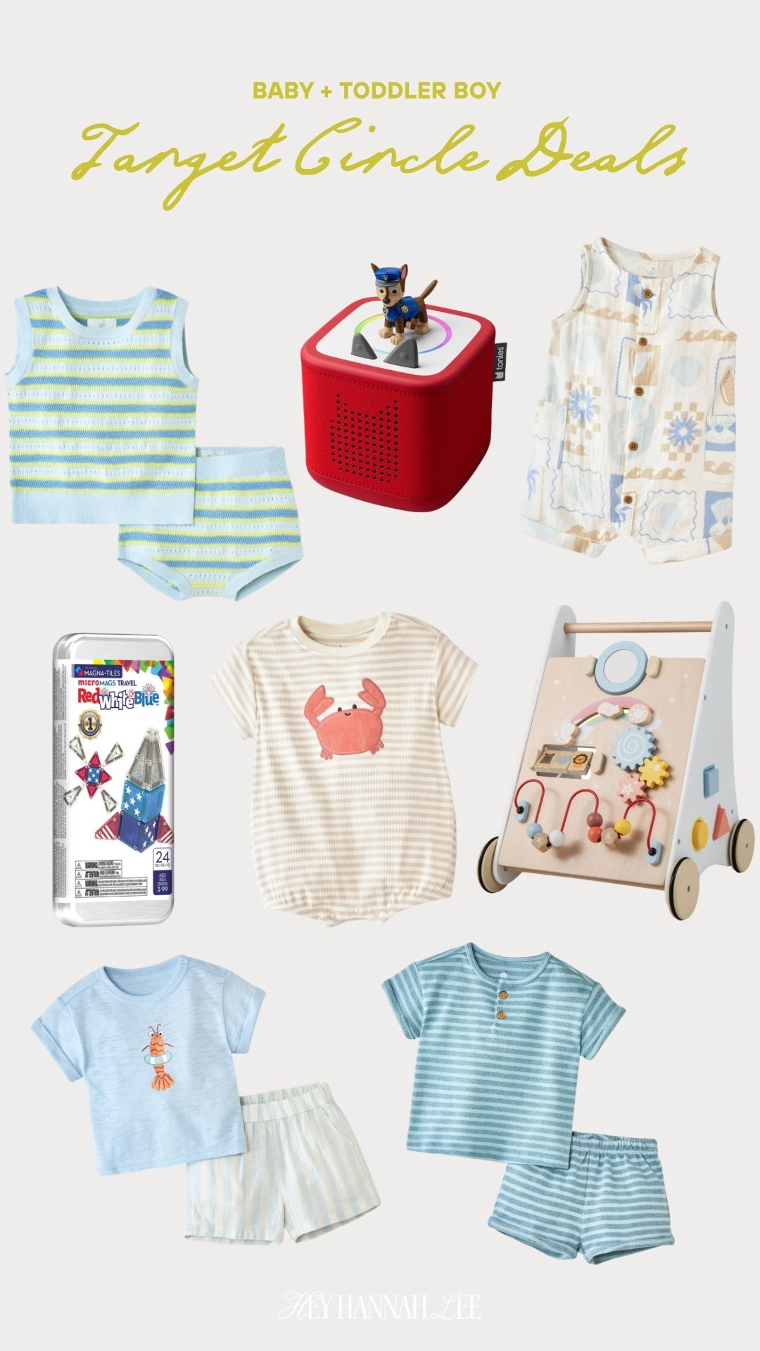 Baby & toddler boy finds with Target Circle Deals!! 
kids summer clothes, matching set, baby activity walker, magnatiles, toniebox, boys outfits

#LTKKids #LTKBaby #LTKSaleAlert