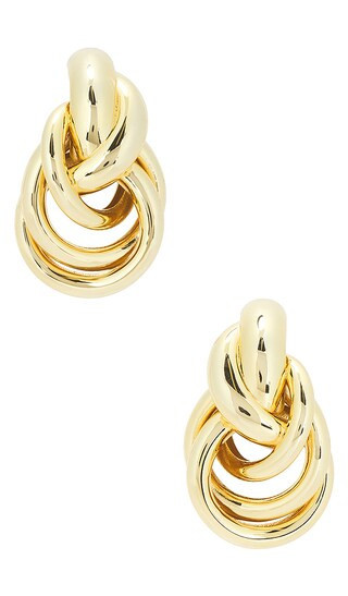 SHASHI Genevieve Earring in Metallic Gold. | Revolve Clothing (Global)