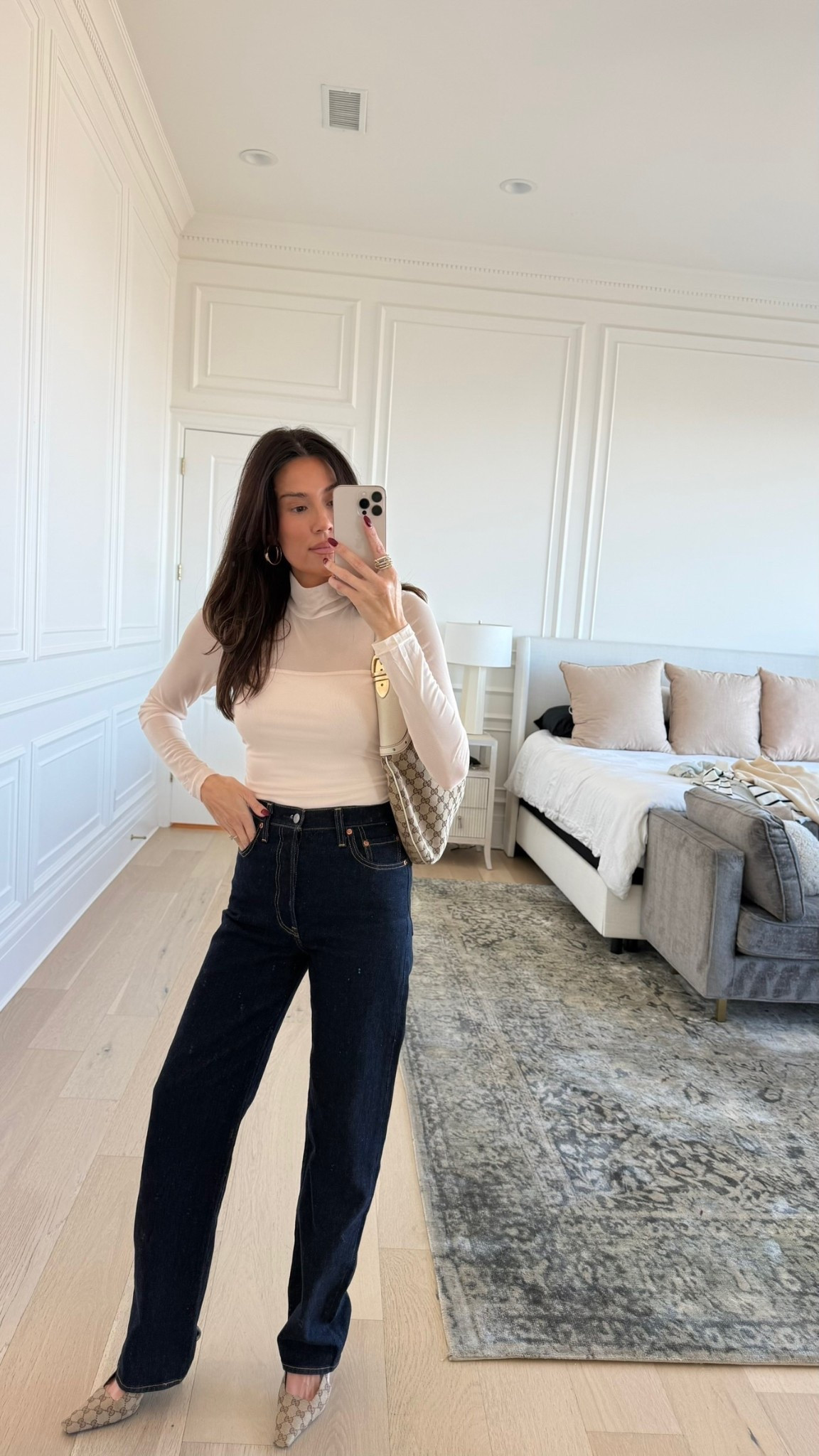 Date night outfit 〰️ loving this sheer top from @amazon @amazonfashion it comes in a bunch of colors! 

#LTKSeasonal #LTKootd #LTKValentine