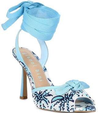 Gardner Three Beaded Lace Up Dress Sandals | Dillard's