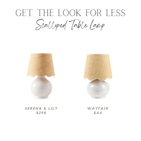 Momsen lamp by bitch lane, Serena and lily compete table lamp, wayfair, sale, white table lamp with rattan scallop shade,

#LTKsalealert #LTKhome #LTKfindsunder50