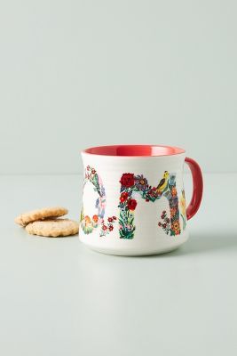 Nathalie Lete Mom Botanical Mug | Anthropologie (US)