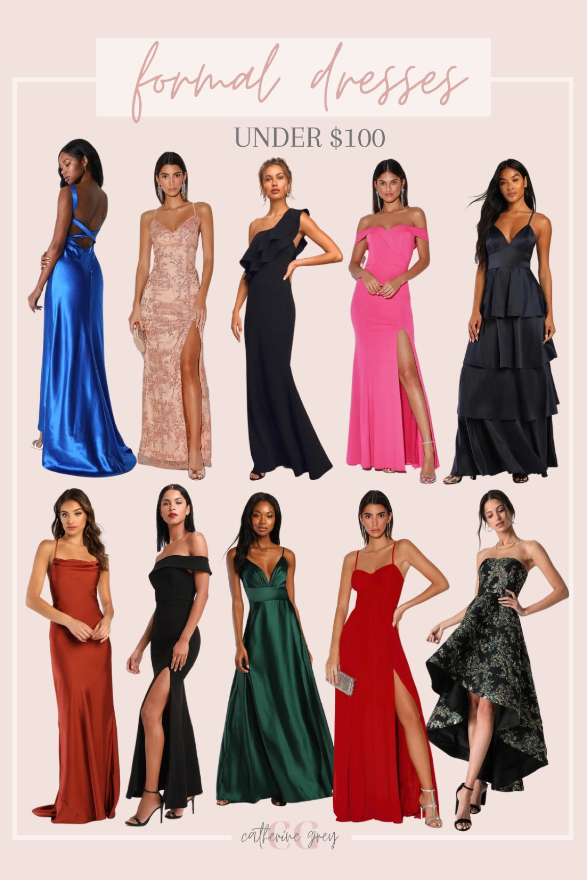 Blue Prom Dresses Under 100 Dollars