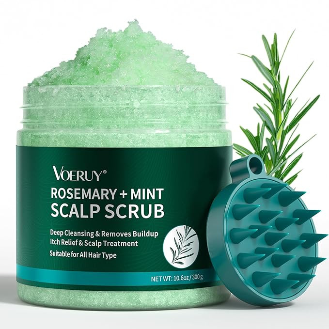 Scalp Scrub, Rosemary Scalp Exfoliator Scrub Shampoo, 2-in-1 Scalp Treatment with Mint Oil, Hair ... | Amazon (US)