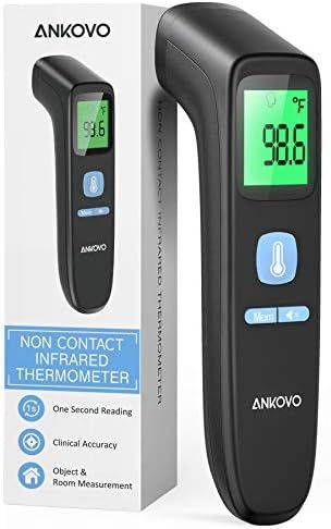 ANKOVO Touchless Thermometer for Adults, Non Contact Forehead Thermometer for Fever, Digital Infr... | Amazon (US)