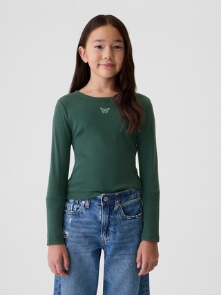 Kids Rib Embroidered Graphic T-Shirt | Gap (US)