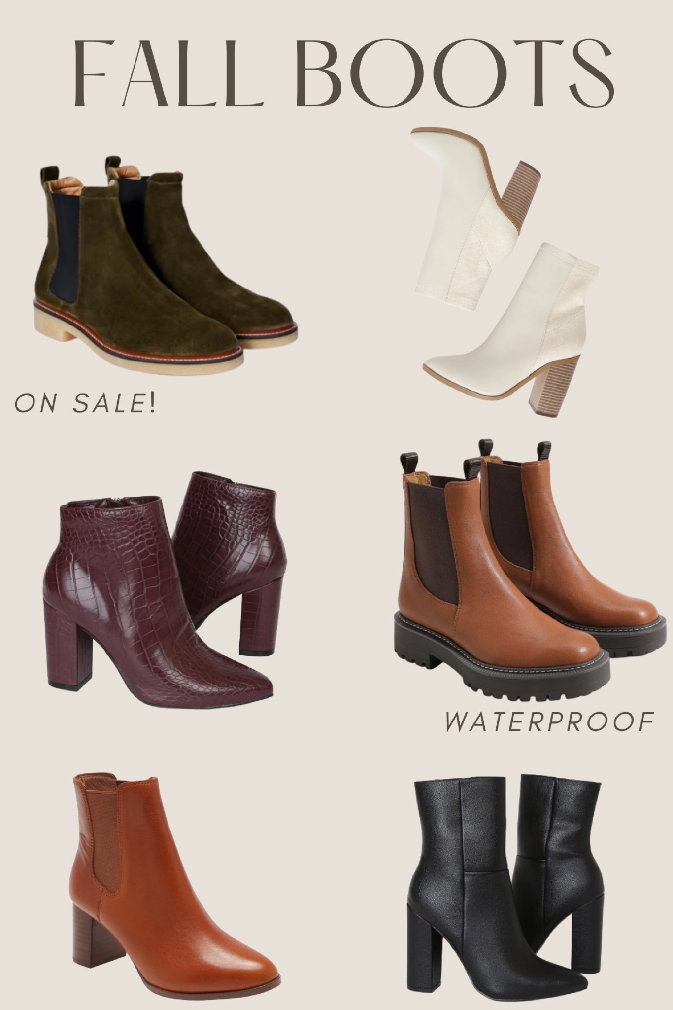 Fall is just around the corner and there are some CUTE boots that are perfect for any occasion. Plus some of these will be on sale this holiday weekend! 🍂 #fallboots #boots #booties 

#LTKsalealert #LTKSeasonal