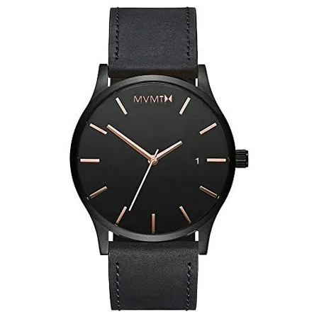 MVMT Classic Quartz Movement Black Dial Men's Watch D-MM01-BBRGL | Walmart (US)