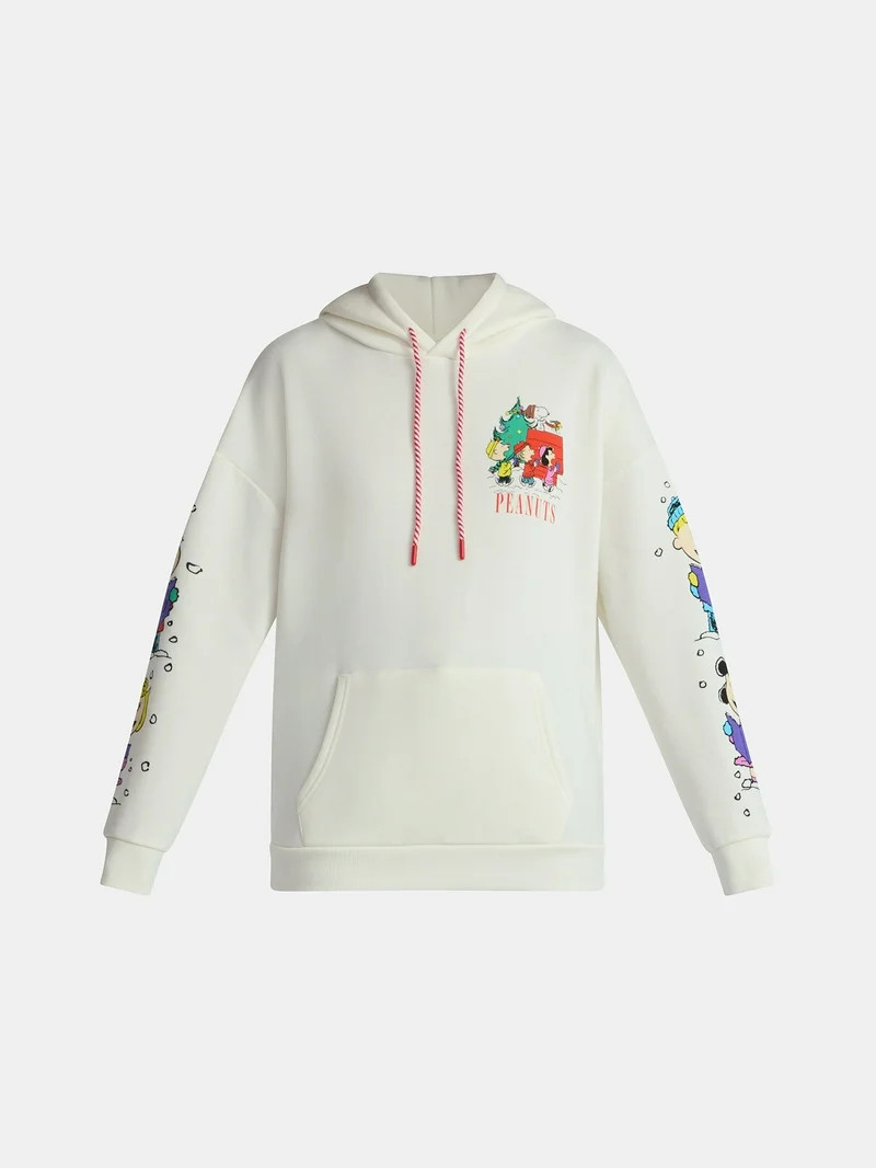 Peanuts Women's Holiday Graphic Hoodie with Long Sleeves, Sizes XXS–XXL | Walmart (US)
