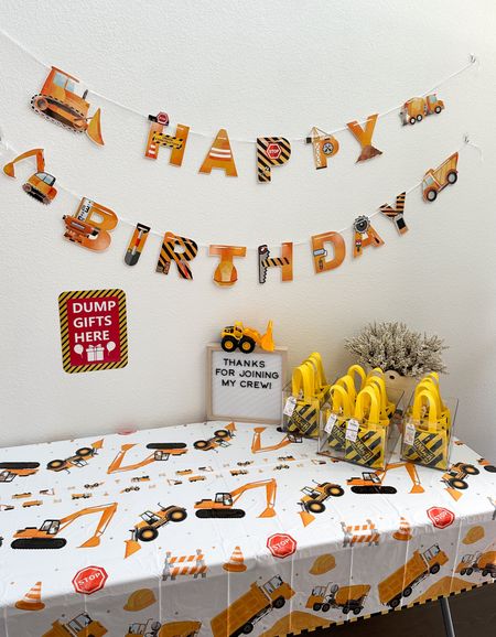 Asher’s 2nd birthday party! Construction themed. Linking what I used and similar items on my page 

(Toddler birthday party, party decor, birthday party decor, two year old birthday party ideas, second birthday ideas, second birthday theme, boy party, toddler boy birthday, construction party, construction birthday, tractor birthday, balloon garland, cones, streamers, balloon arch, budget friendly, home decor, goodie bags, gift bags, banner, birthday banner, party signs, party decorating, Amazon finds, target finds)

#LTKkids #LTKparties #LTKfindsunder50