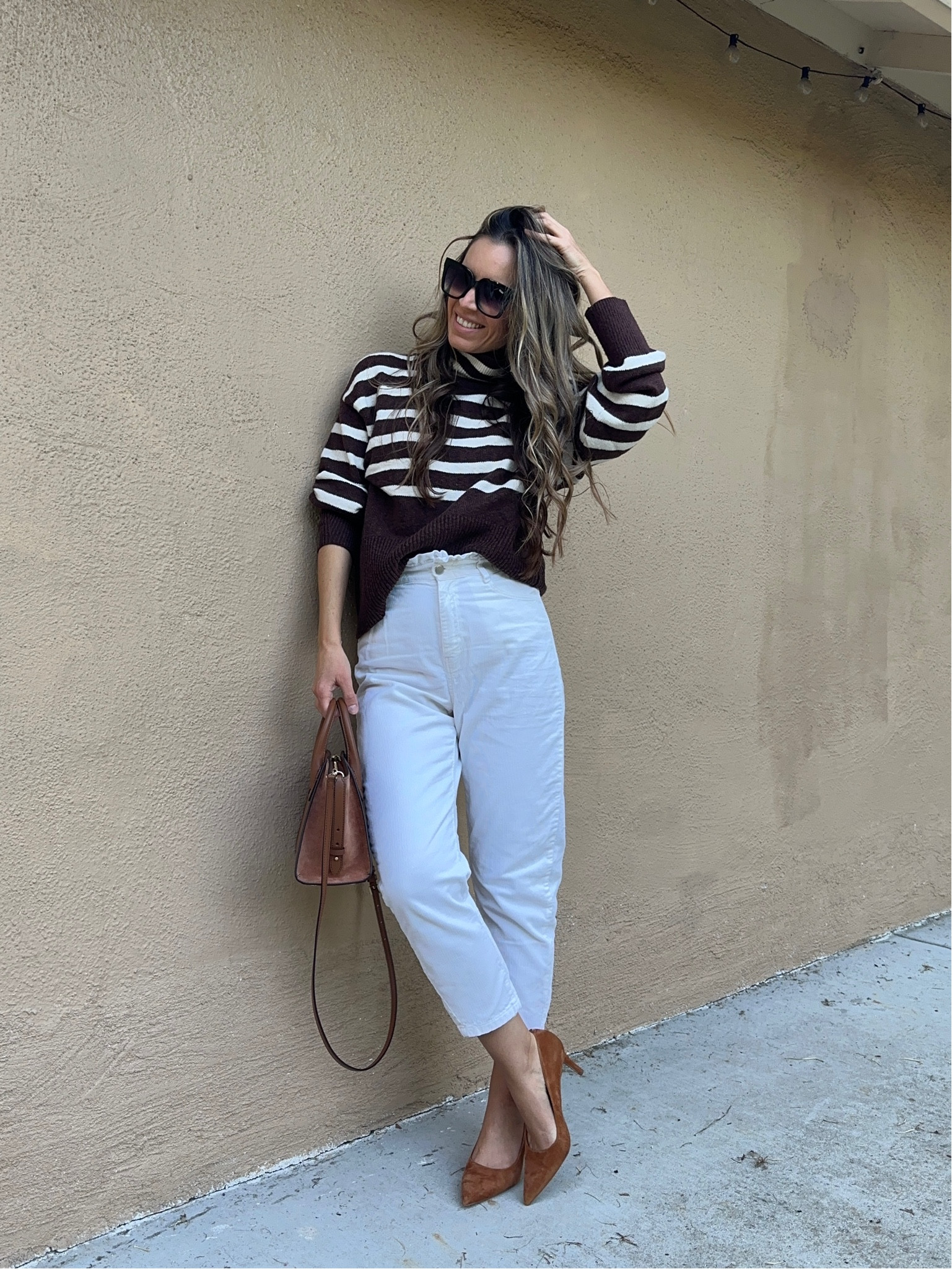 Mock neck striped sweater is  true to size / wearing sz small.
I love material! So comfy not itchy and good amount of cotton. 


Fall fashion fall outfits fall outfit fashion over 40 fashion over 50 minimalistic style mom fashion work outfit thanksgiving outfit

#LTKGiftGuide #LTKHoliday #LTKover40