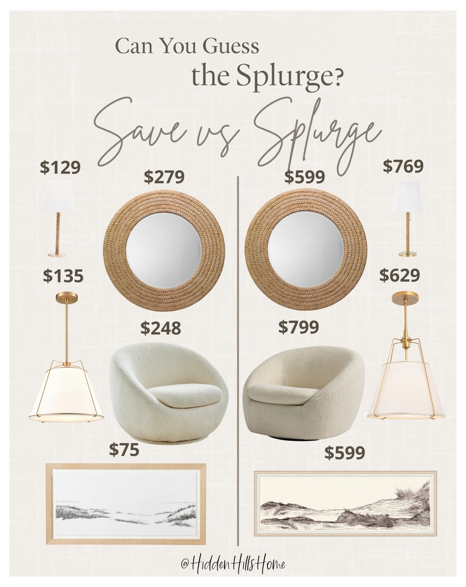 Save or splurge home decor items! Decor Dupes, McGee dupes, affordable home decor finds, looks for less, designer inspired decor #home 

Pottery Barn dupe
West Elm Dupe
McGee & Co dupe 

#LTKHome #LTKSaleAlert #LTKFindsUnder100