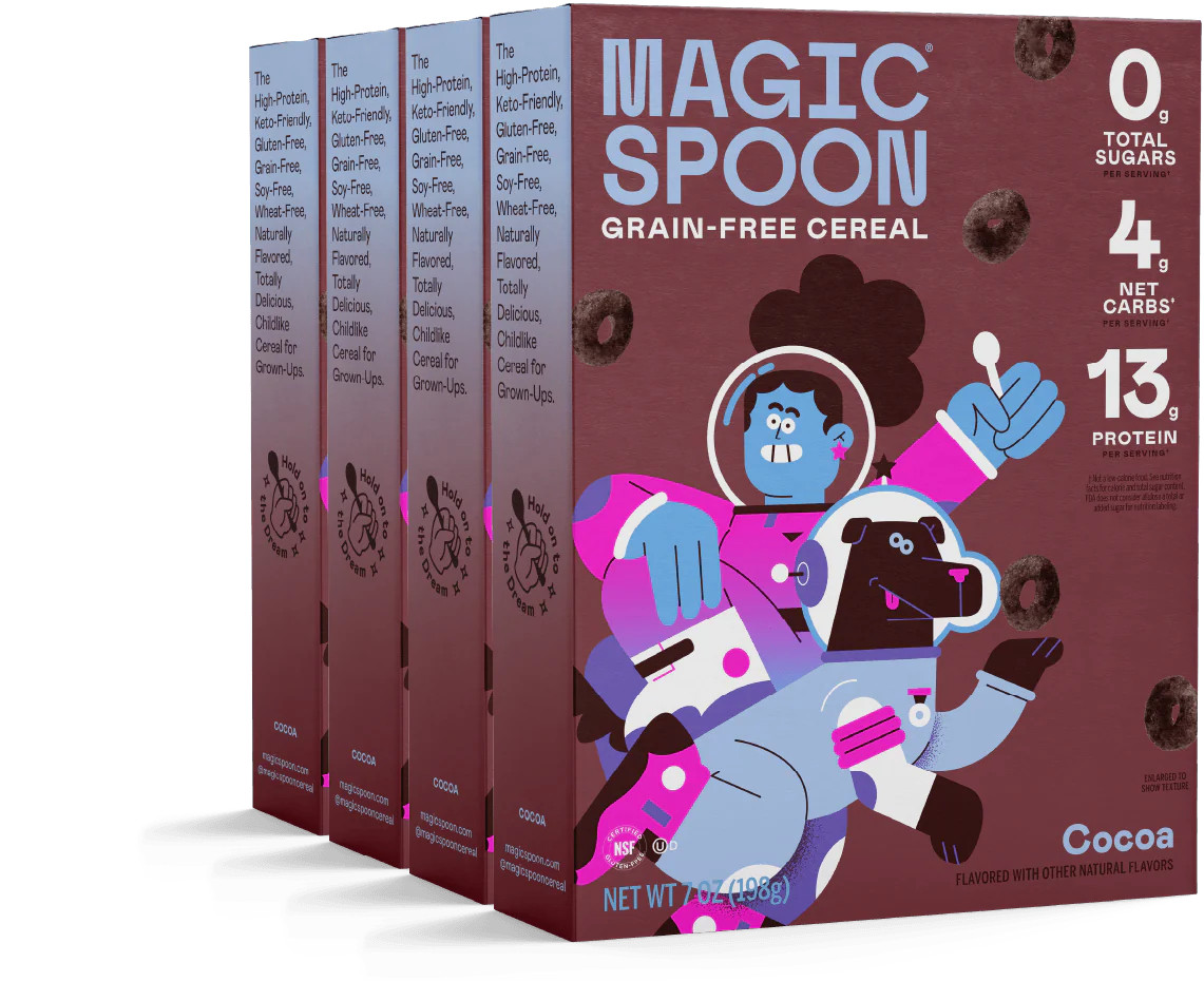 Cocoa Cereal | High Protein, Keto-Friendly Chocolate Cereal | Magic Spoon