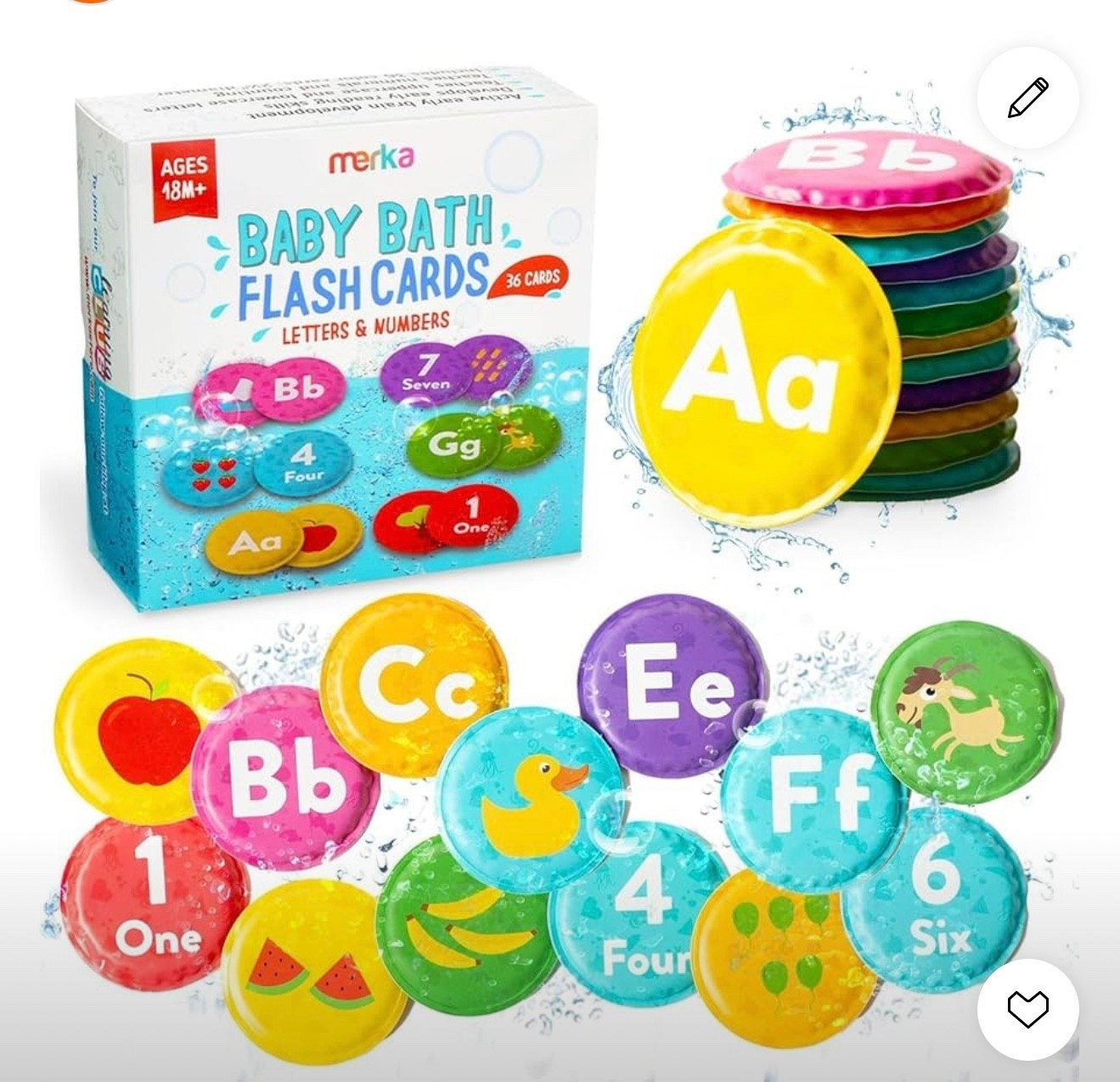 Tarjetas de aprendizaje con letras animales, frutas y números para el baño 

#LTKBaby #LTKBump #LTKKids