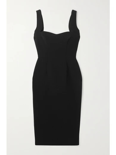 Paneled crepe midi dress | NET-A-PORTER (UK & EU)