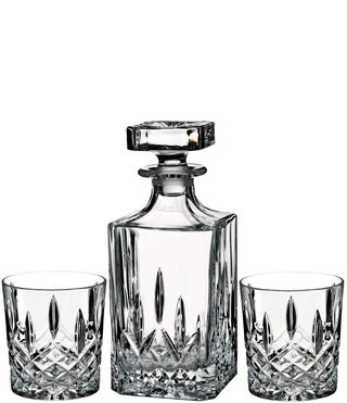 Marquis by Waterford Markham Crystalline Square Decanter & Double Old Fashioned Bar Set | Dillard... | Dillards
