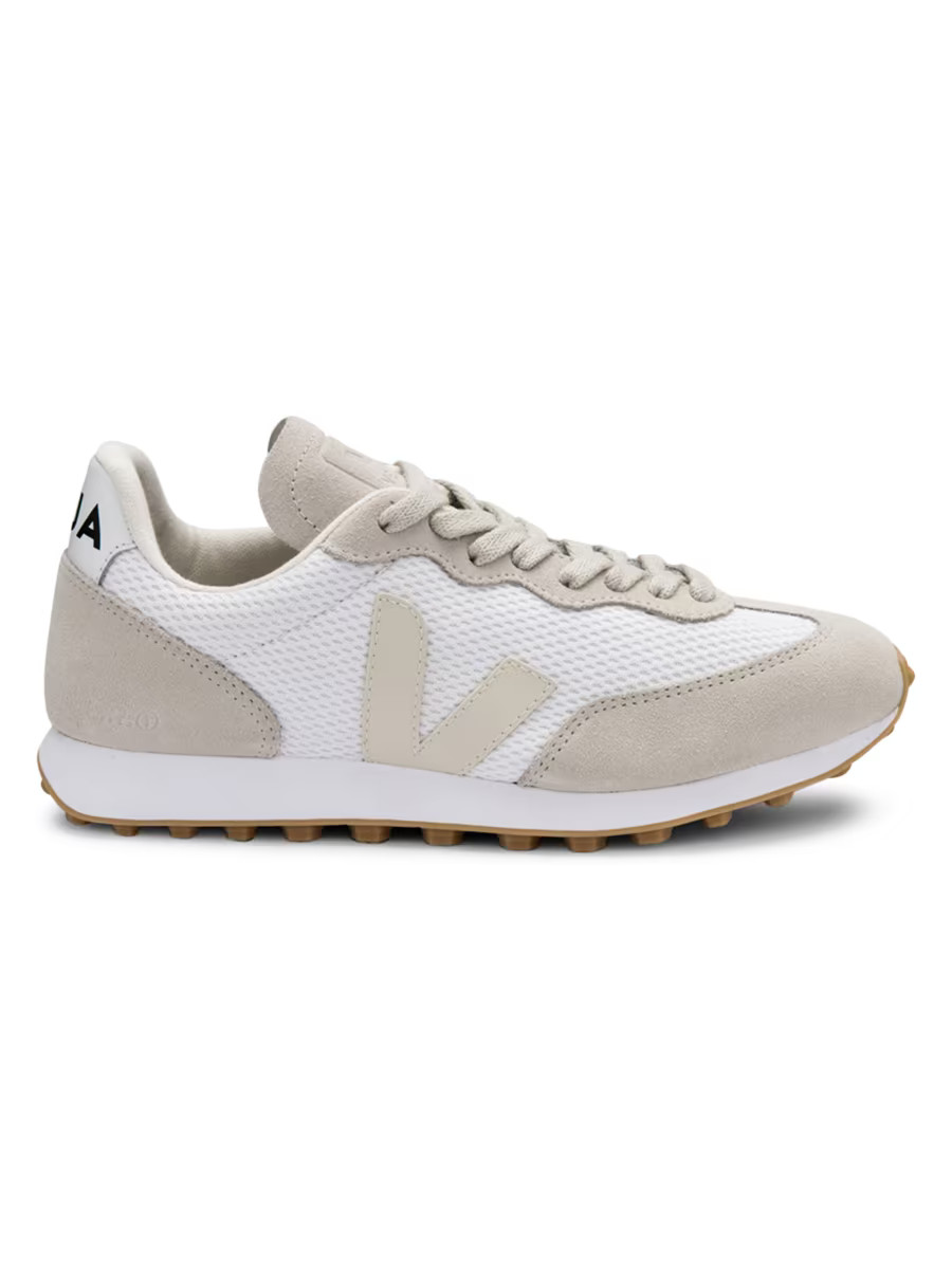 Shop Veja Women's Rio Branco Mixed-Media Low-Top Sneakers | Saks Fifth Avenue | Saks Fifth Avenue