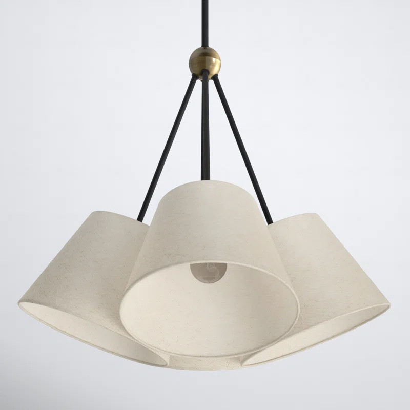 Grove 4 Light Metal Dimmable Cone Chandelier | Wayfair North America