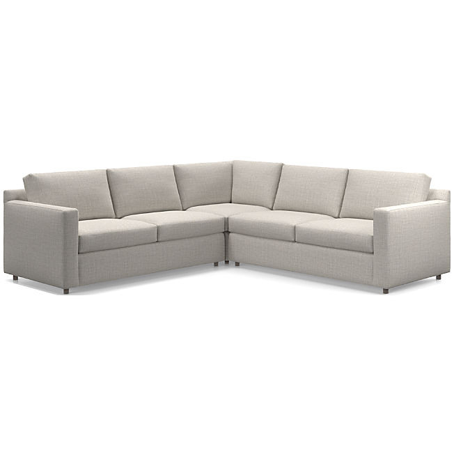 Barrett II 3-Piece Sectional Sofa + Reviews | Crate & Barrel | Crate & Barrel