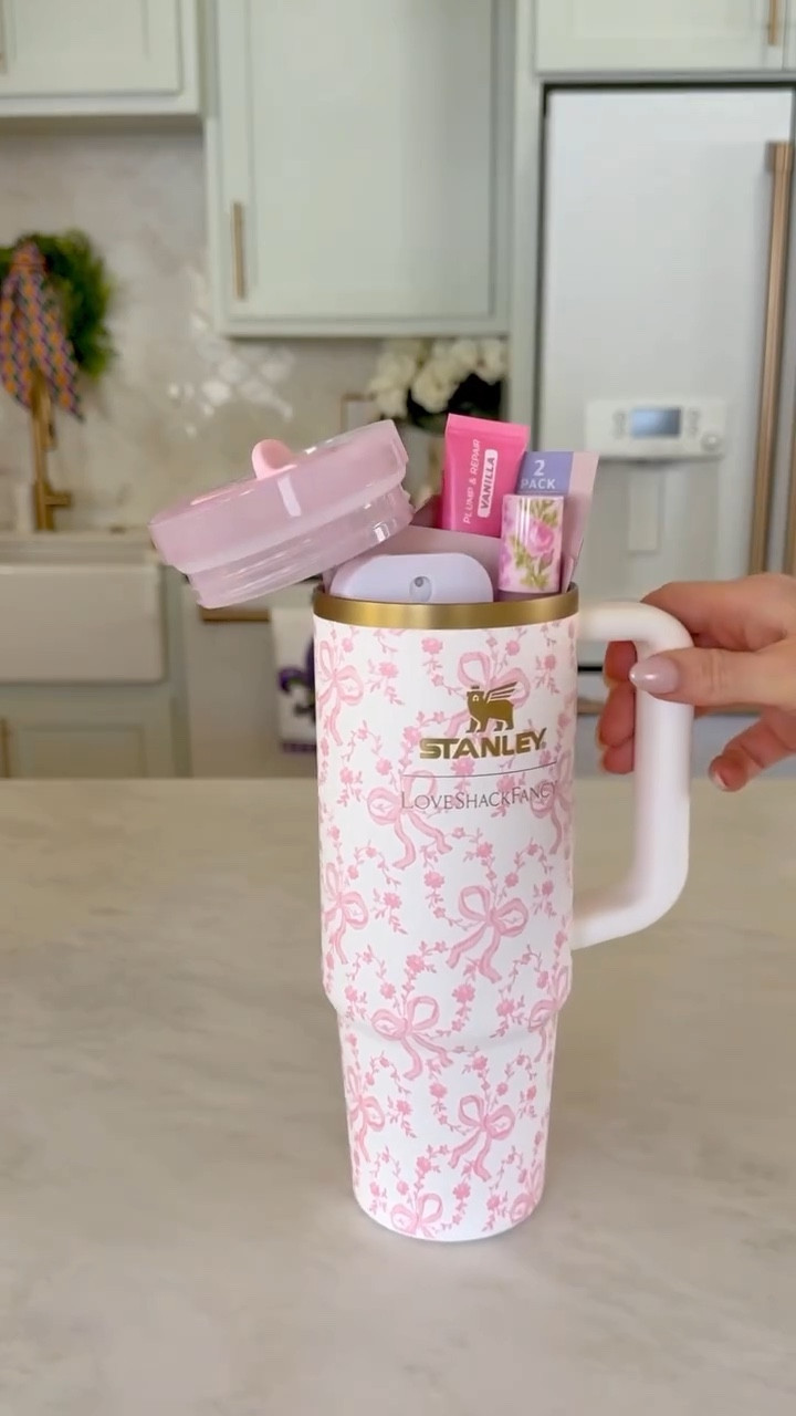 You won’t find a cuter tumbler anywhere! 🎀

This darling tumbler is filled with so many pretty in pink beauty finds, it’s the perfect gift idea for Valentine’s Day! 

#valentinesdaygiftideas #valentinesdaygifts #giftsforteens #teachergift #giftbasket loveshack fancy 
Stanley tumbler 
Gifts for her 
Preppy aesthetic 
Girly girl 


#LTKBeauty #LTKValentine #LTKselfcare