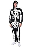 Tipsy Elves Halloween Skeleton Costume for Men - Comfy Easy Adult Onesie Jumpsuit - Front and Bac... | Amazon (US)