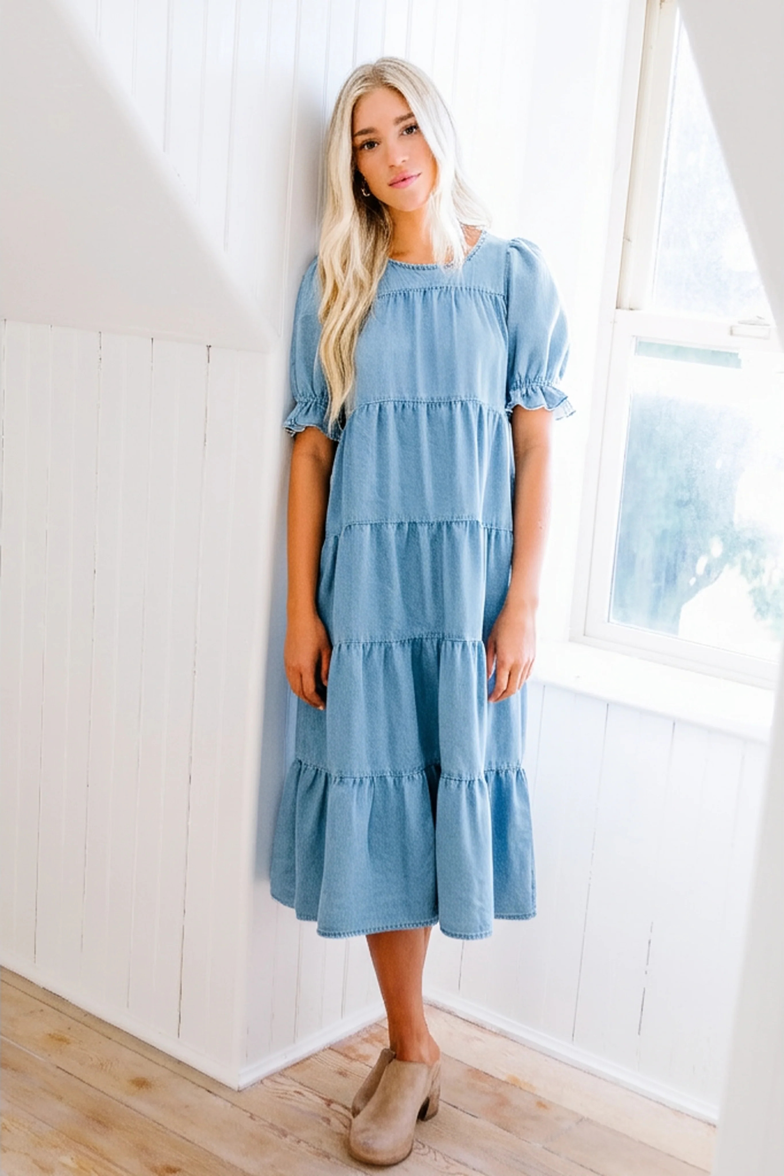 Bohemian Denim Dream Dress // Blue Denim | Hashtag DNA