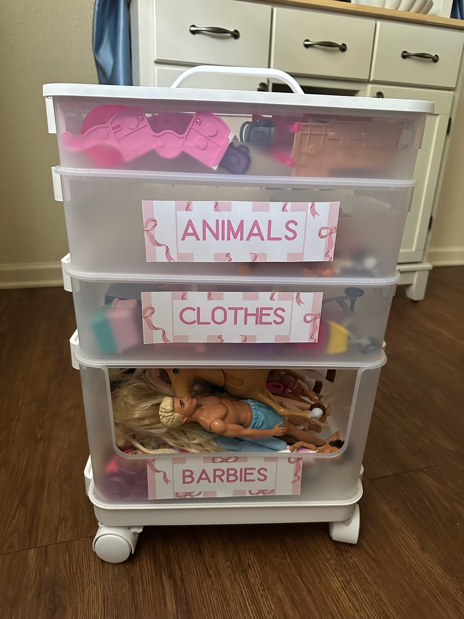 The best Barbie storage in my opinion.
Perfect for storing and travel even as the top portions disconnect. Add more sections if you wish also. Printable organizer on my IG page.

#LTKmomlife #LTKHome #LTKKids
