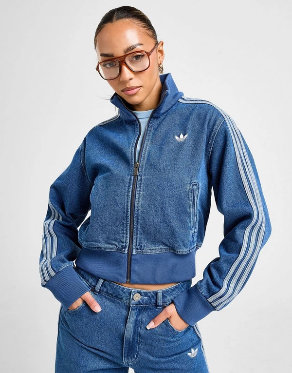 adidas Originals Denim Firebird Track Top | JD Sports (UK)