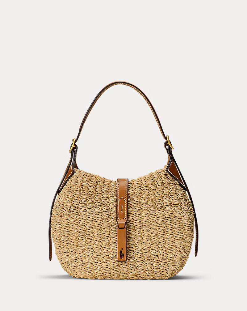 Polo ID Raffia Small Shoulder Bag | Ralph Lauren (UK)