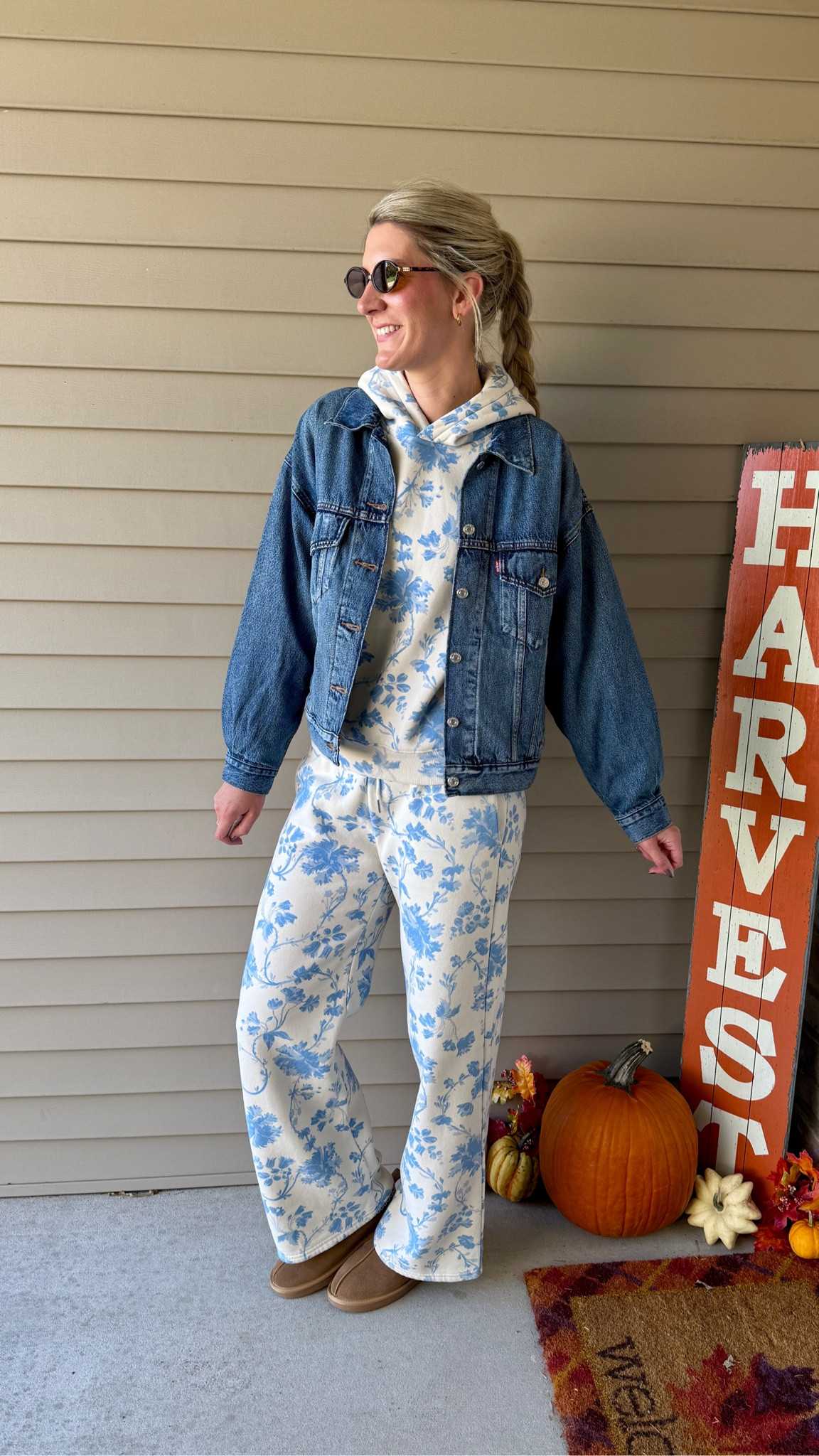 Tall girl matching set! Adorable fun print styled casual for running errands this afternoon- finally some fall weather! 

Wearing my true medium/long in everything 

#LTKSeasonal #LTKTall #LTKSaleAlert