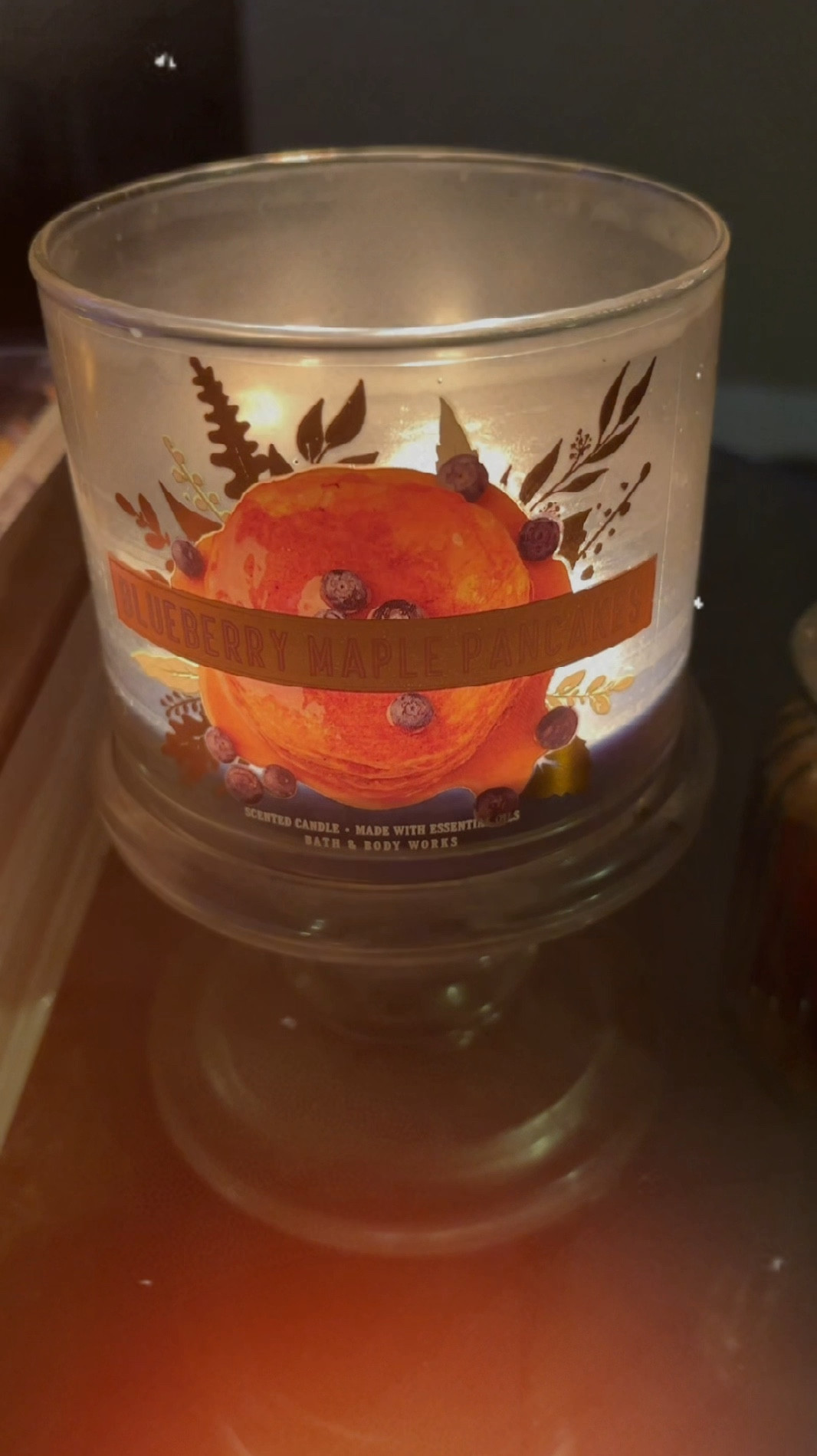 Blueberry 🫐 Pancakes 🥞 3 wick candle from Bath and Body Works. I love this candle and it smells so good. 

#LTKHome #LTKOver40 #LTKFindsUnder50