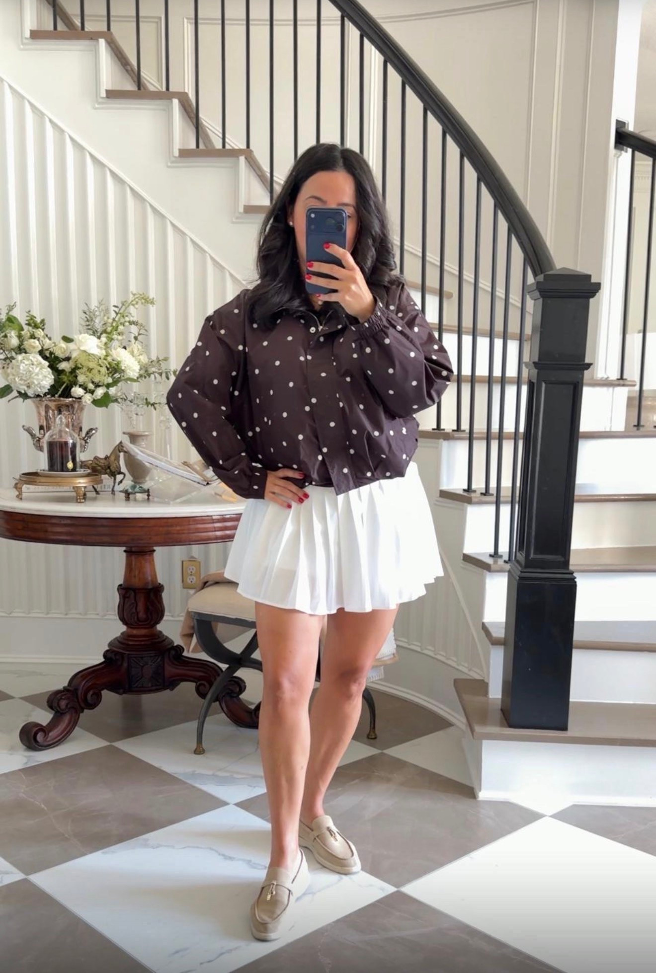 Polka dots, pleats & a little Zara m
Follow me@miriamobrien on IG and TikTok 

#ZaraStyle #ZaraFashion #OOTD #ChicStyle #FallStyle #FashionInspo

#LTKootd #LTKmomlife #LTKOver40