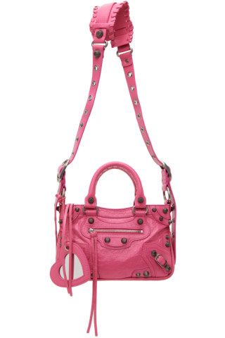 Balenciaga - Pink Small Neo Cagole Bag | SSENSE